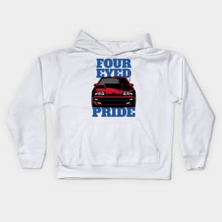 Foxbody 5.0 Ford Mustang Four Eyed Pride Kids Hoodie